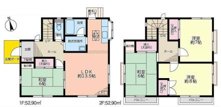 幸手市戸島　中古一戸建ての間取り|2026年7月リフォーム完了の再生住宅で新生活♪