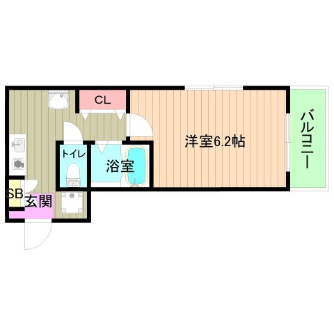 大阪市都島区都島中通１丁目の賃貸マンションの間取り