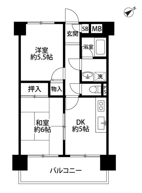 Ｔ’ｓ　ｇａｒｄｅｎ磯子の間取り