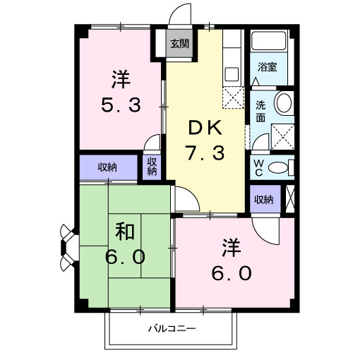 【間取り】 | サウスタウンＳ