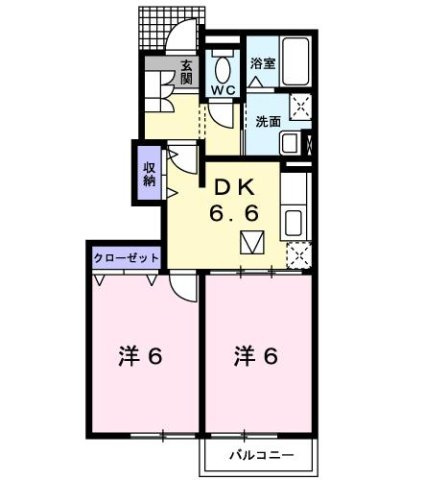 グリーンスクエアＢの間取り