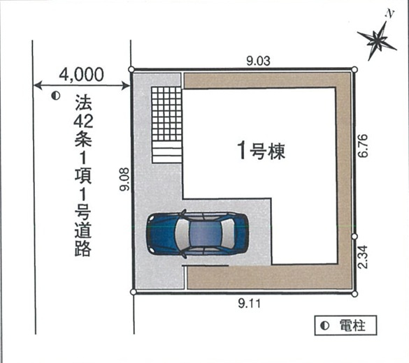 CRADLE GARDEN　入間市東藤沢第30　全１棟の区画図
