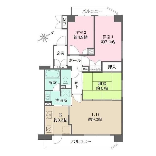 フィオーレ深川の間取り