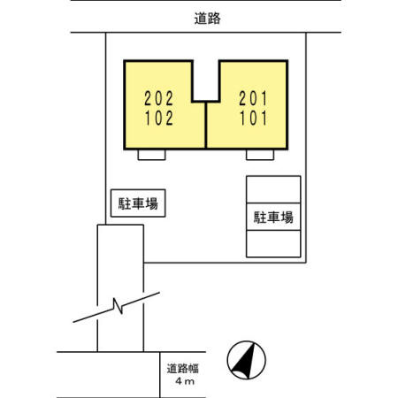 ジュネス桜馬場の区画図
