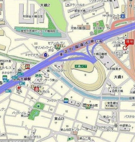 ダイアパレス池尻大橋 の地図