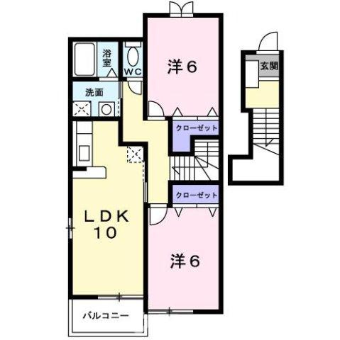 グレイスフルＡの間取り