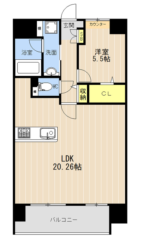 LIBTH菊陽Ⅱの間取り