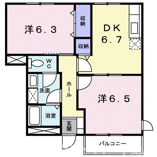 コーポフォレストＡの間取り