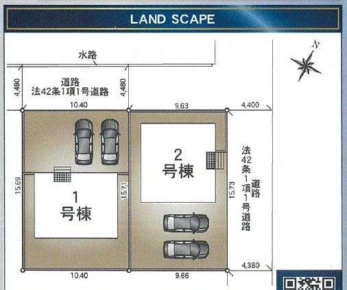 【新築戸建て】潟上市天王第19　1号棟の区画図|本物件は「1号棟」です