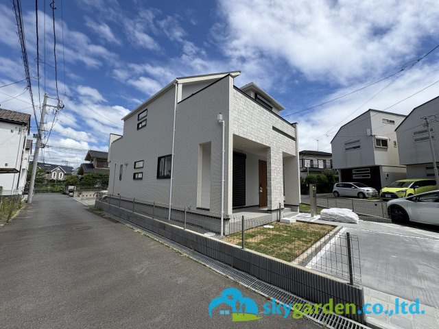 茅ヶ崎市室田3丁目　新築戸建　全2棟1号棟の外観|角地のため、開放感があります