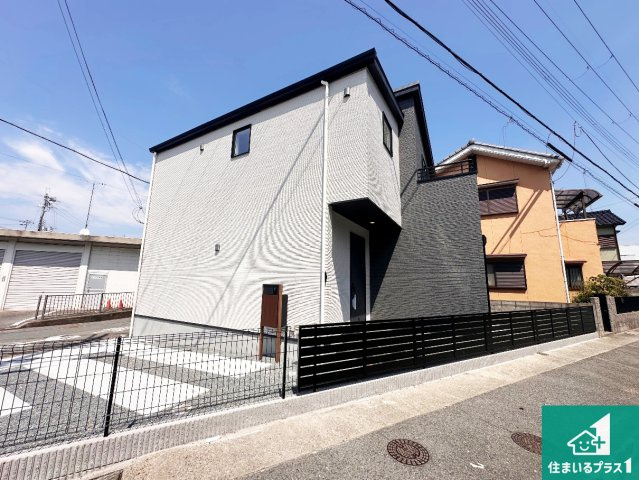 加古川市加古川町河原　新築一戸建ての外観|お客様に長く安心して住んでいだだける事にこだわった家づくり！住んでからのアフターサービスにもしっかりと取り組んでいます！