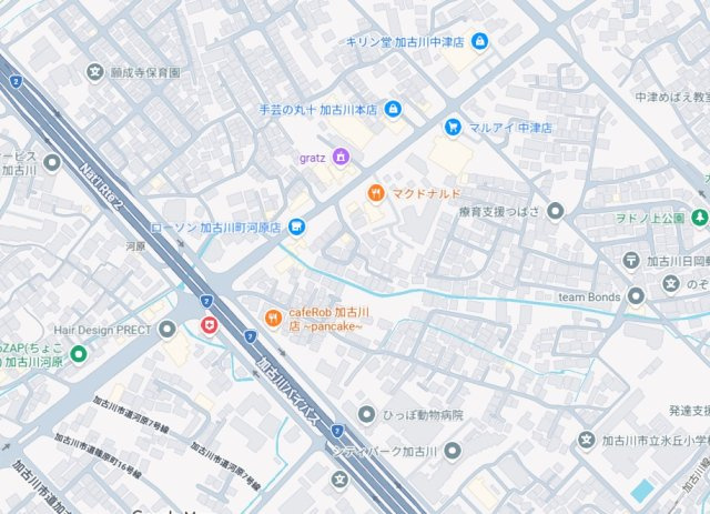 加古川市加古川町河原　新築一戸建ての地図