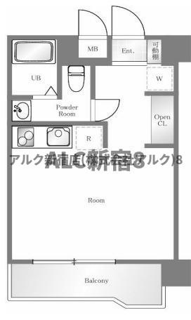 シャルマン中野坂上の間取り
