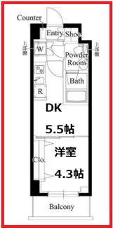 【間取り】 | レアライズ西日暮里ノース