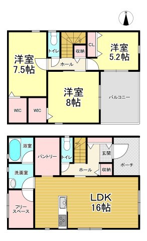 【間取り】 | クレイドルガーデン石巻市大街道南第14