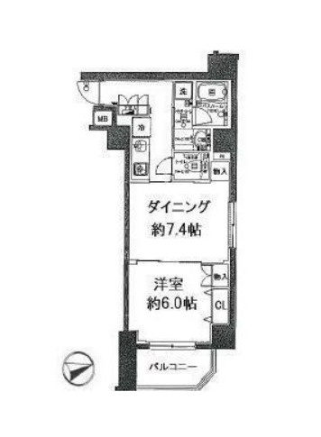 日神デュオステージ浅草寿町の間取り