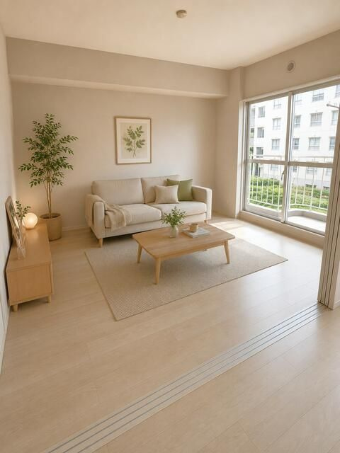 川越グリーンパークＫ1　中古マンション　2階の居間・リビング
