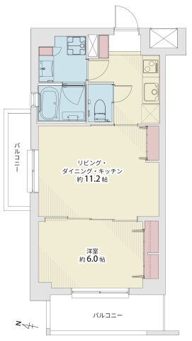 日神デュオステージ高円寺の間取り