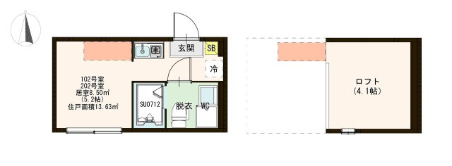 【間取り】 | ハーモニーテラス千住大橋