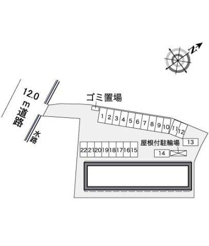 レオパレスサンクローバーの区画図
