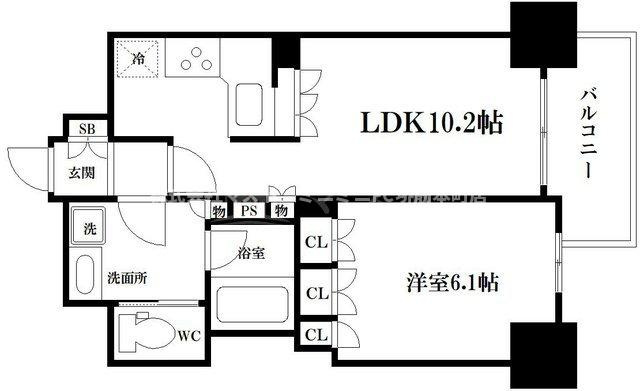 リーガル南久宝寺の間取り