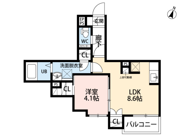 【間取り】 | ＣＢ和白リュヌメール
