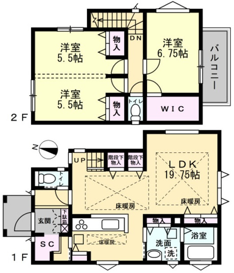 【間取り】 | 和泉市黒鳥町3丁目戸建 | LDK19.75帖。カウンターキッチンでリビングが見渡せます！小さなお子様がいらっしゃっても安心です！