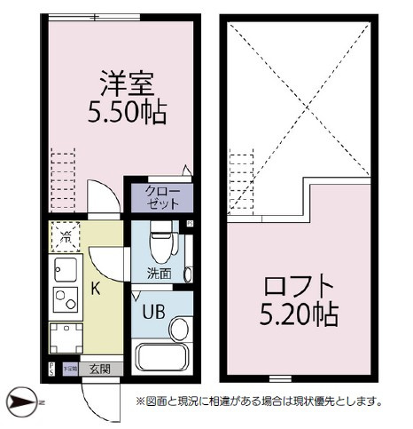 川崎市多摩区西生田５丁目のアパートの間取り
