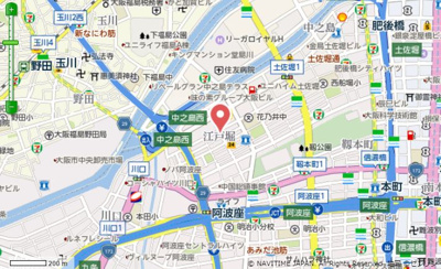 【地図】 | 藤の邸江戸堀