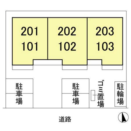 Oak たなかの区画図