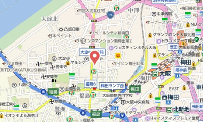 【地図】 | BPRレジデンス梅田西