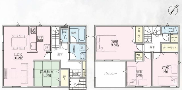【間取り】 | 嵐山町志賀第5　クレイドルガーデン　新築戸建　全1棟　1号棟