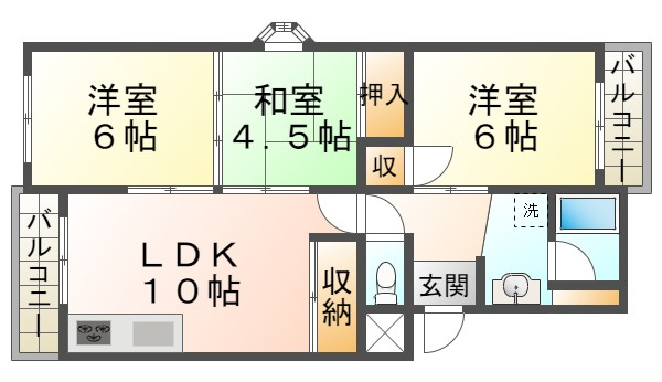 リバーサイド春日手の間取り