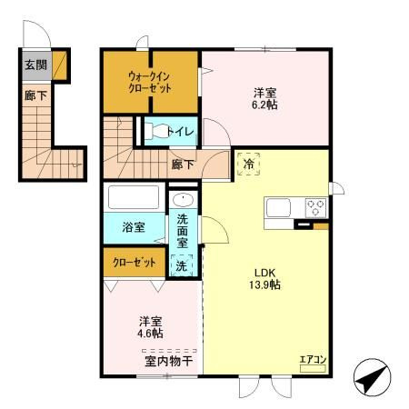 【間取り】 | フィオーレ　Ⅰ