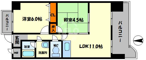 レオ住之江公園の間取り|レオ住之江公園　間取り