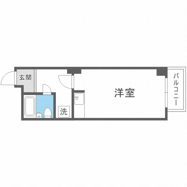 大阪市中央区高津３丁目の賃貸マンションの間取り
