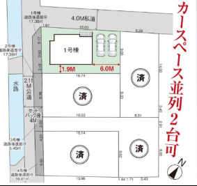 岡山市中区江並６期の区画図