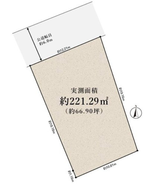 川西町　売土地の土地図