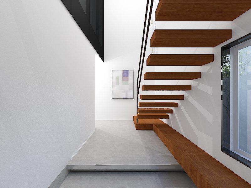 川西町　売土地の完成予想図