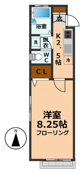 【間取り】 | カーサイズミB棟
