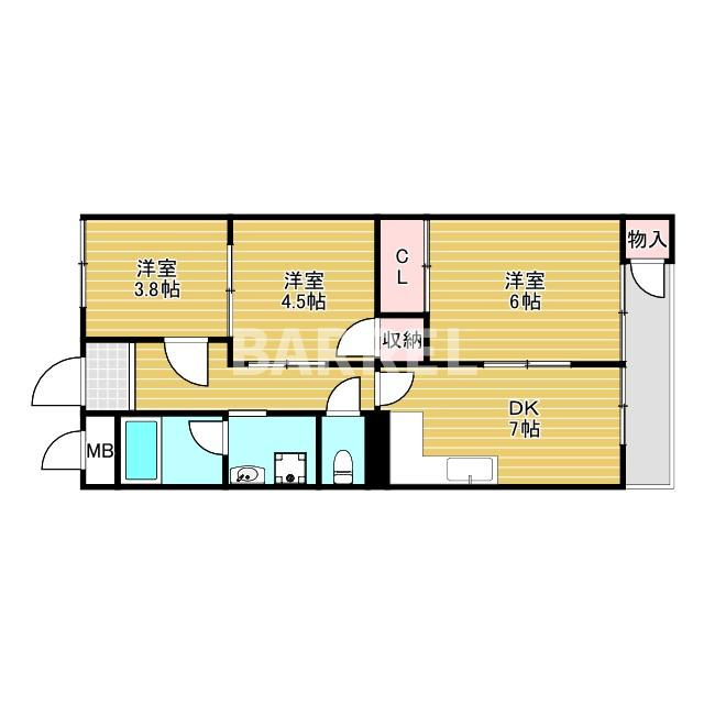 第二尾形マンションの間取り
