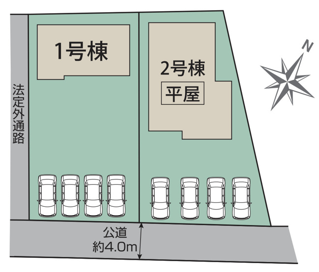 【区画図】 | 吉見町久保田　新築戸建　全2棟　2号棟