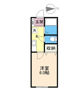 【間取り】 | オーパ大門 | 1K