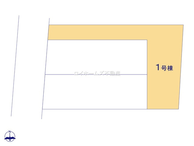 【区画図】 | 尾張旭市東大久手町１丁目14-5『仲介料無料』新築戸建て | 1号棟