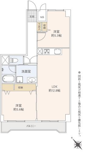 日栄ハイム富岡の間取り