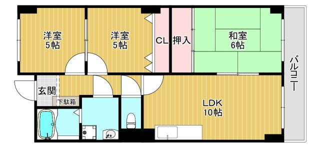 【間取り】 | コンチネンタル鶴見