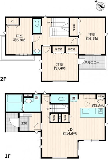 【間取り】 | 仮称）赤塚新町3丁目戸建