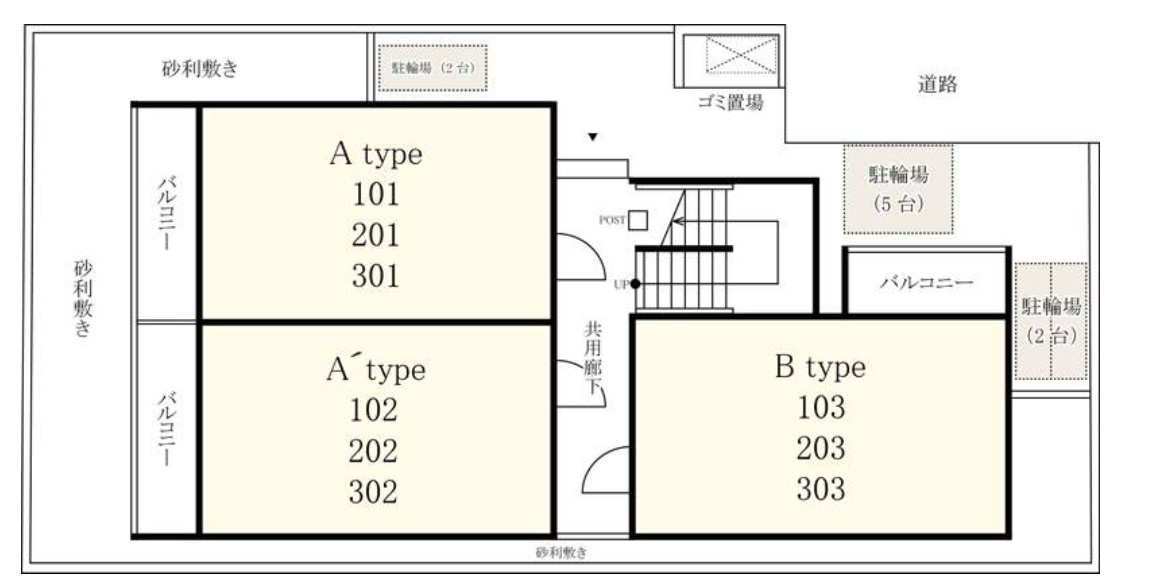 リブリ・いちかわ新田の区画図