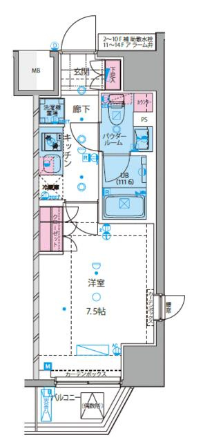 ＧＥＮＯＶＩＡ新宿早稲田ｇｒｅｅｎｖｅｉｌの間取り|間取りです