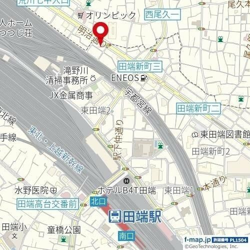 ニューファミール田端の地図